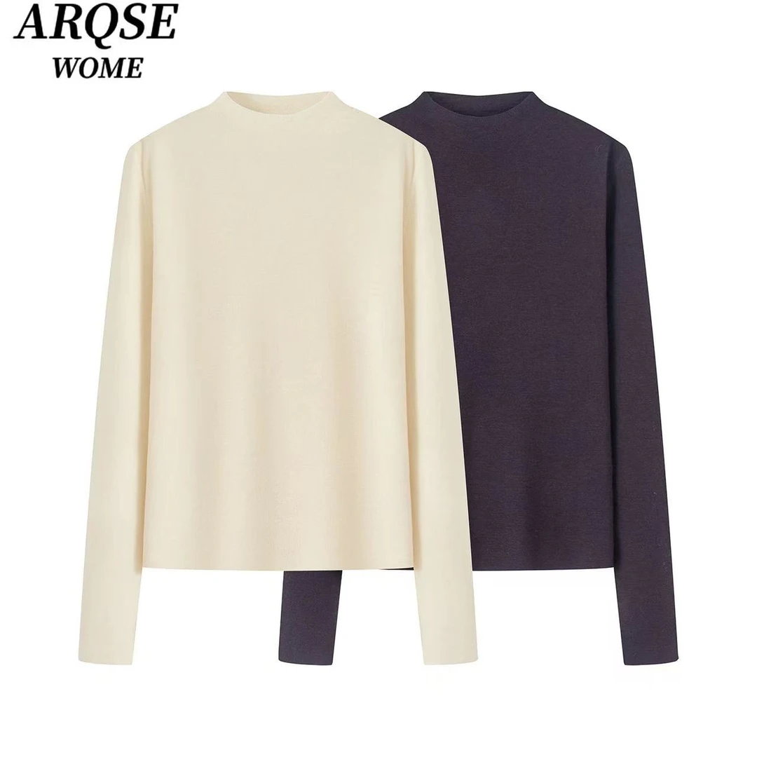 【艾家商场同款】2025秋冬新款内搭针织衫毛衣打底上衣女7135