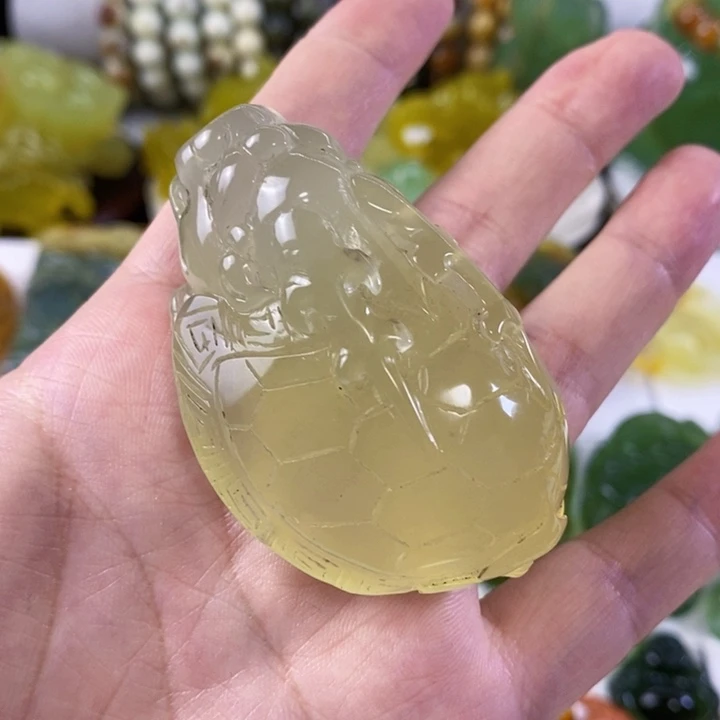 未镶嵌岫玉手把件