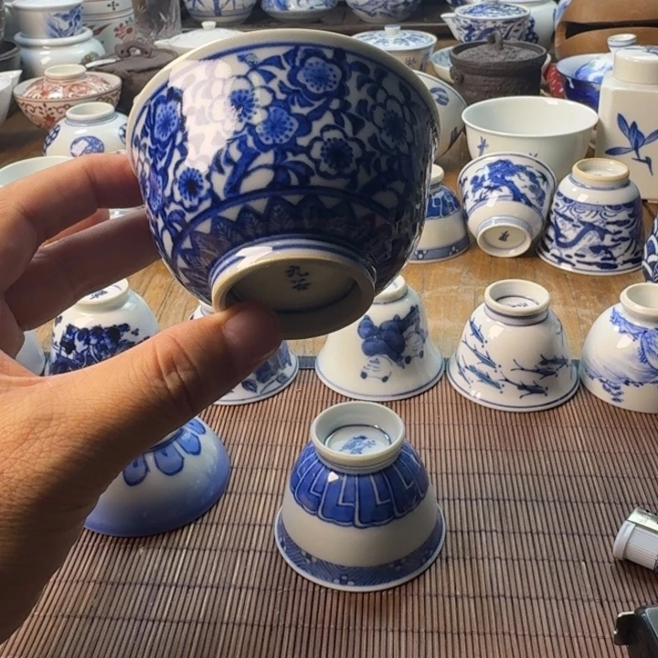 青花瓷器杯子茶具