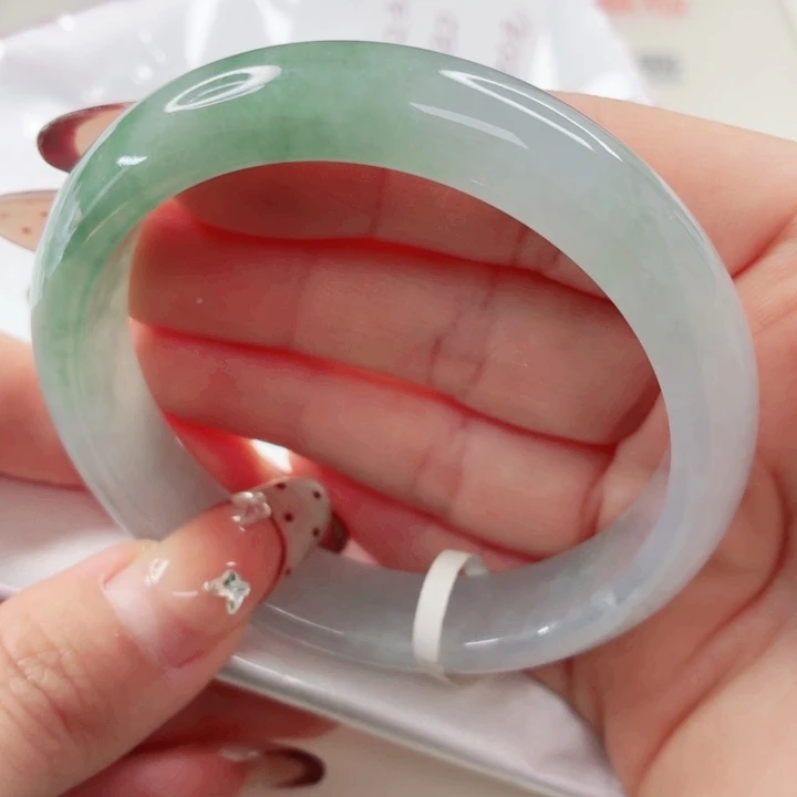 翡翠未镶嵌手镯58.7x532