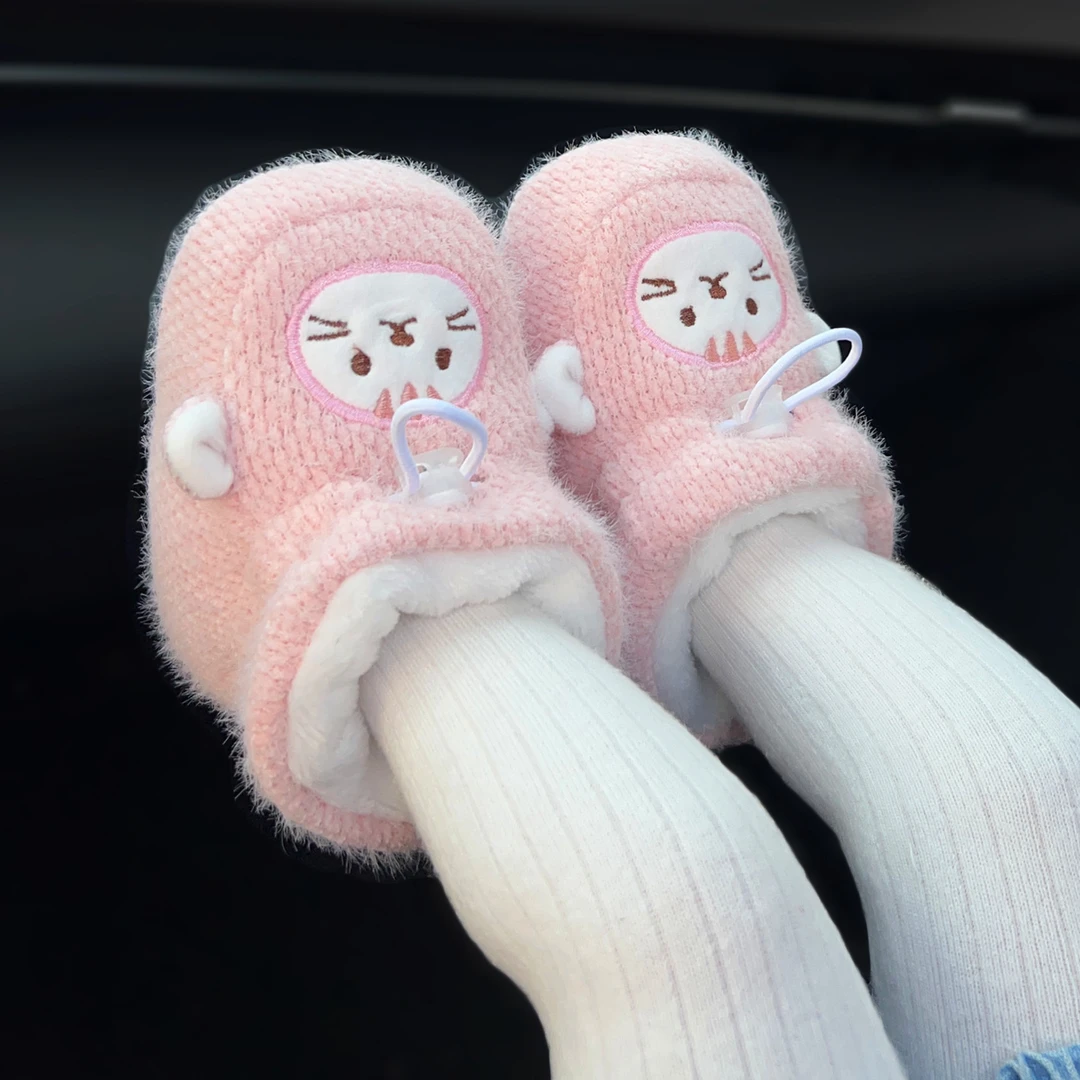 婴儿棉鞋冬季宝宝鞋子女冬软底不掉护脚男新生儿鞋套保暖0-6个月