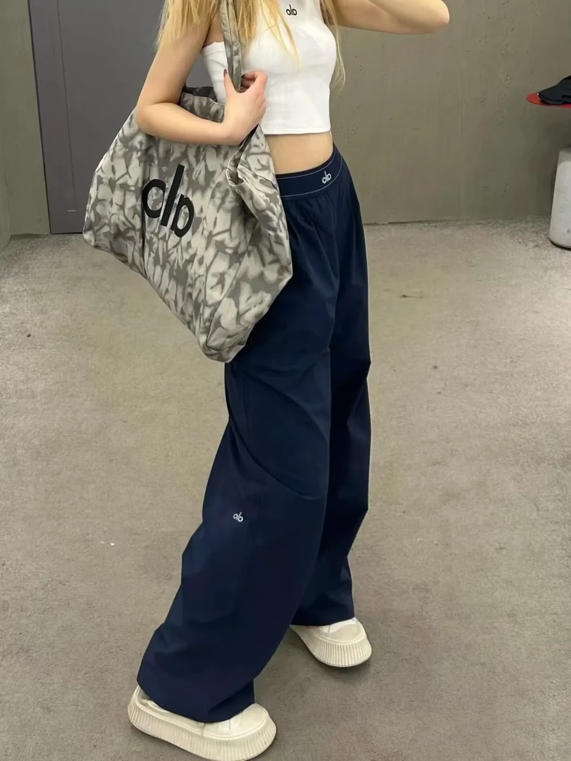 A喽 yoga速干裤运动瑜伽宽松垂感休闲百搭显瘦爆款裤子