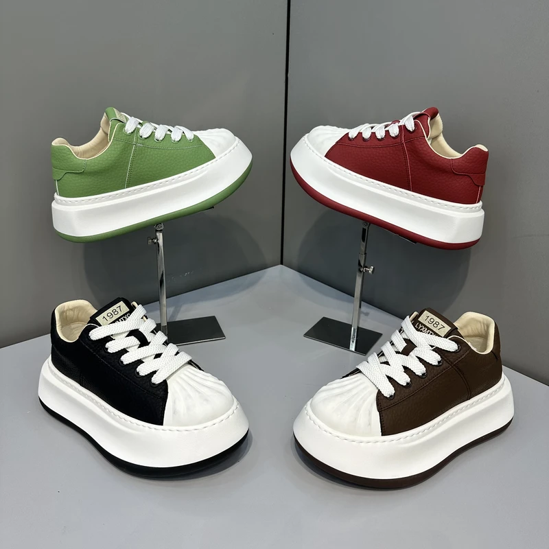 KRY潮牌男士运动时尚青春小众舒适厚底个性潮流潮鞋（皮鞋尺码