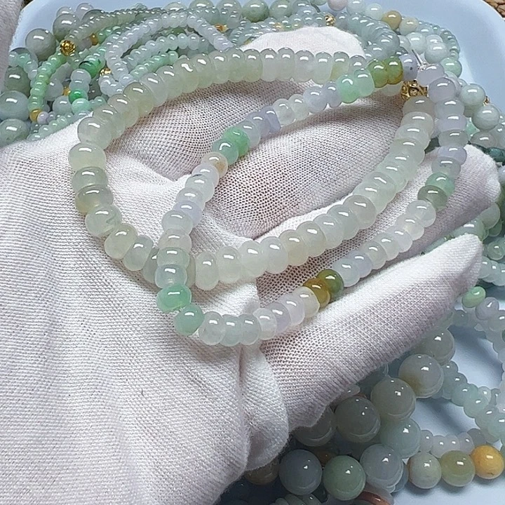 风***钟翡翠未镶嵌颈饰天然翡翠8