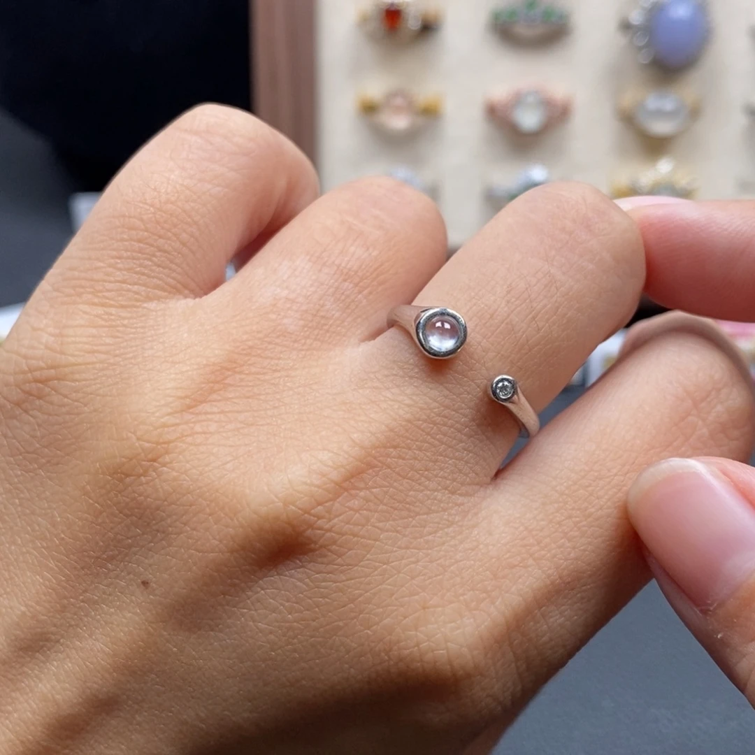 翡翠银S925镶嵌戒指