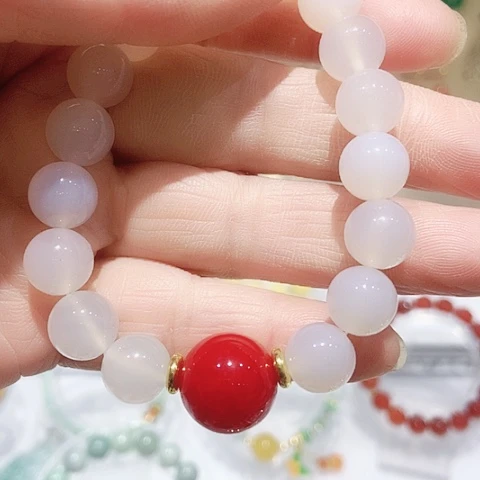 合金手链玛瑙/玉髓