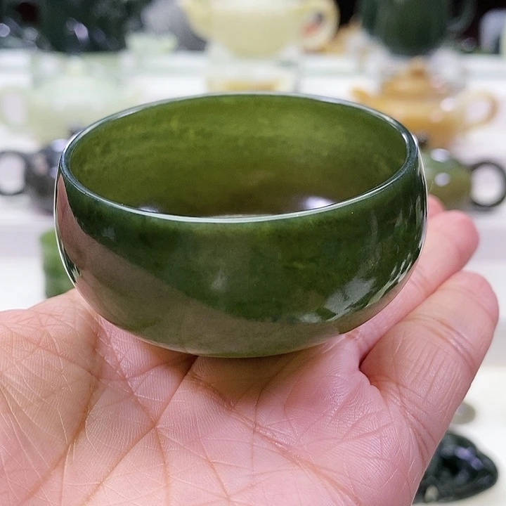 未镶嵌和田玉挂件茶杯70m l