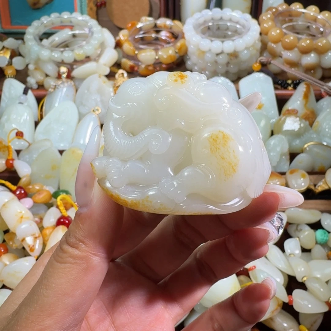 和田玉未镶嵌手链