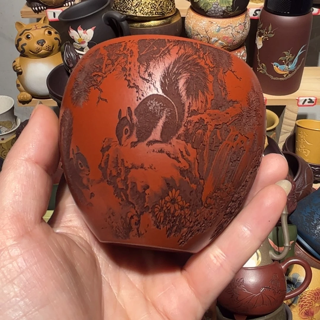 紫砂茶杯宜兴紫砂主人杯