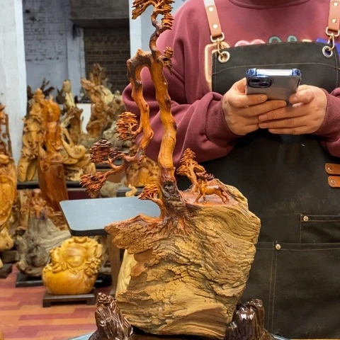 柏木（崖柏）最***待太行崖柏根雕