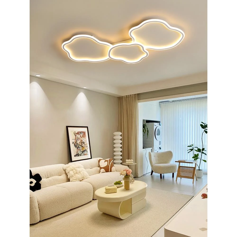 客厅主灯现代简约大气2025年新款云朵卧室吸顶灯护眼中山灯具Z263