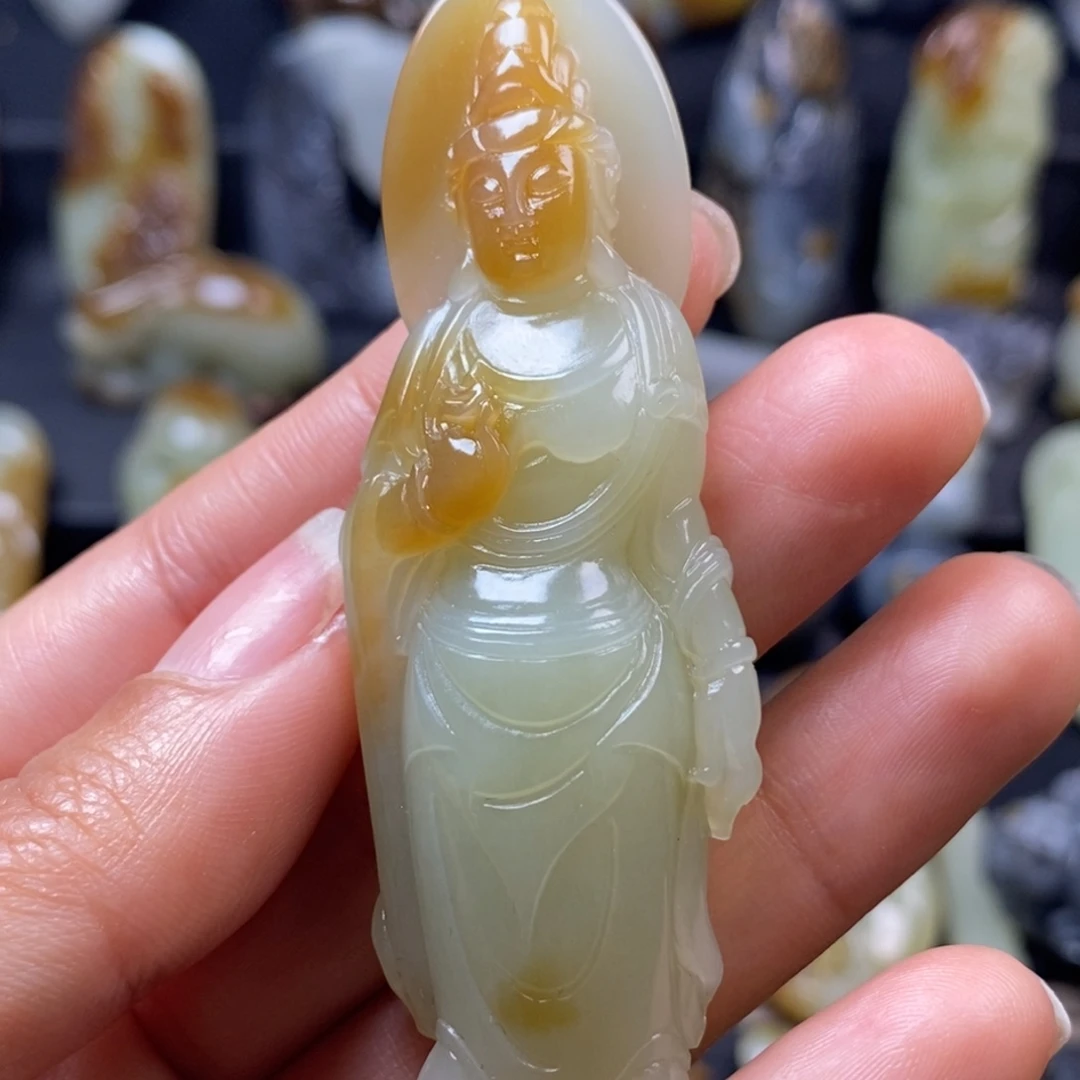 和田玉未镶嵌挂件