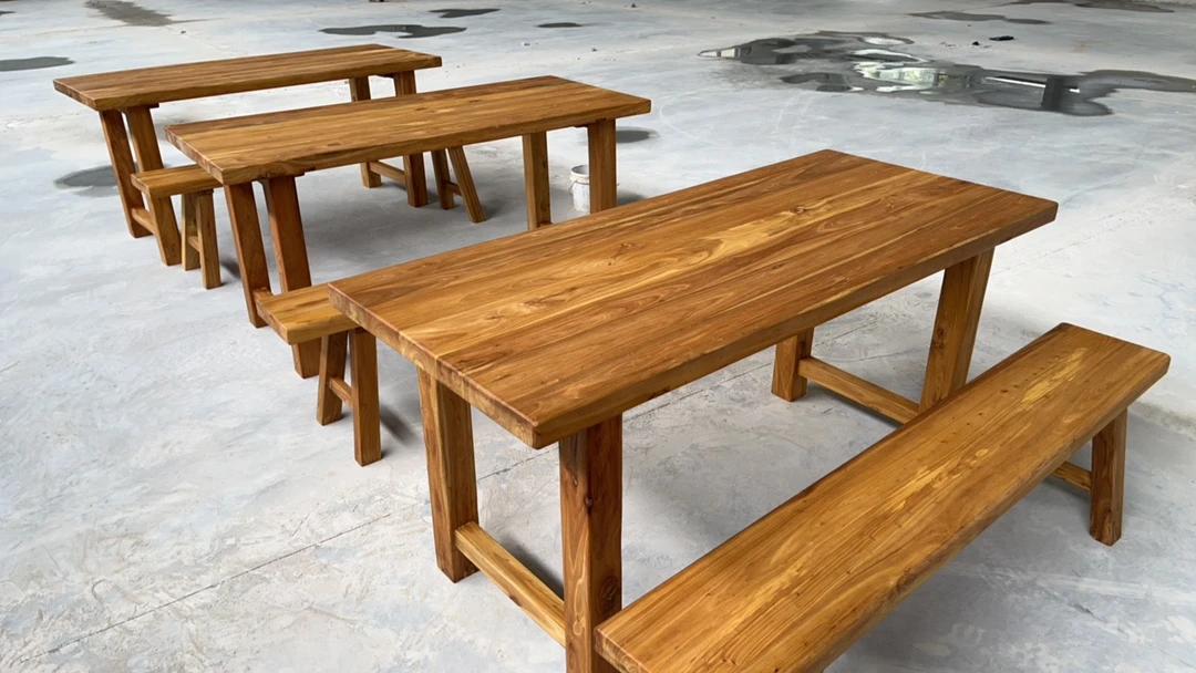 书桌家用复古板桌餐桌因需求尺寸不一样联系客服后报价下单勿拍