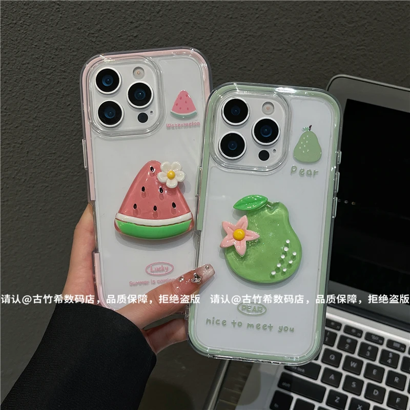 三合一炫彩适用苹果16/iPhone/华为/手机壳15/14防摔Pura70爆款潮