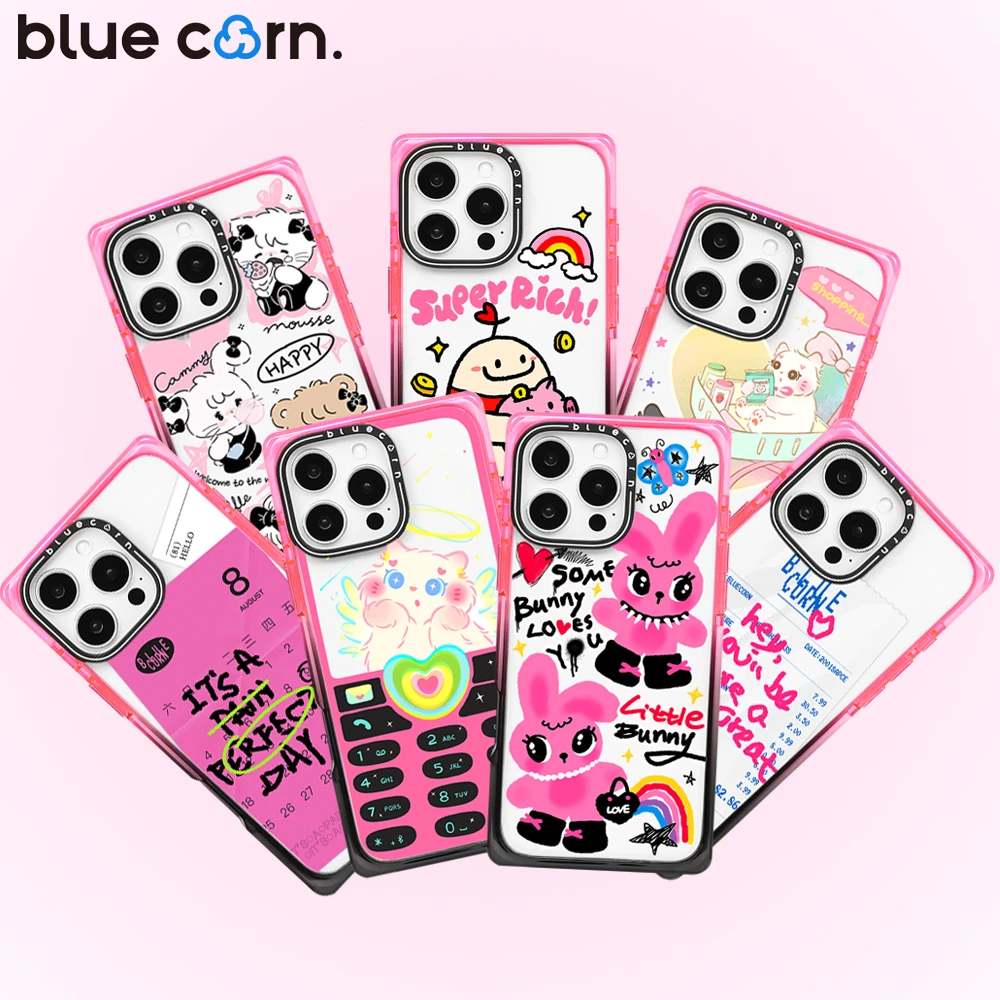 【张醒醒专属】Bluecorn树莓黑巧 方型渐变适用iPhone16/15pm手机壳
