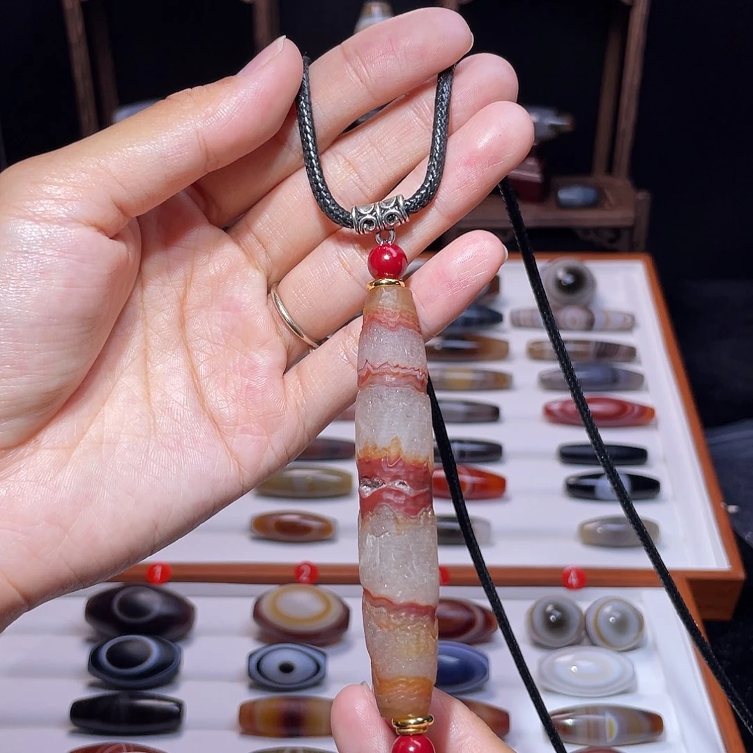 玛瑙/玉髓未镶嵌吊坠(赠链)