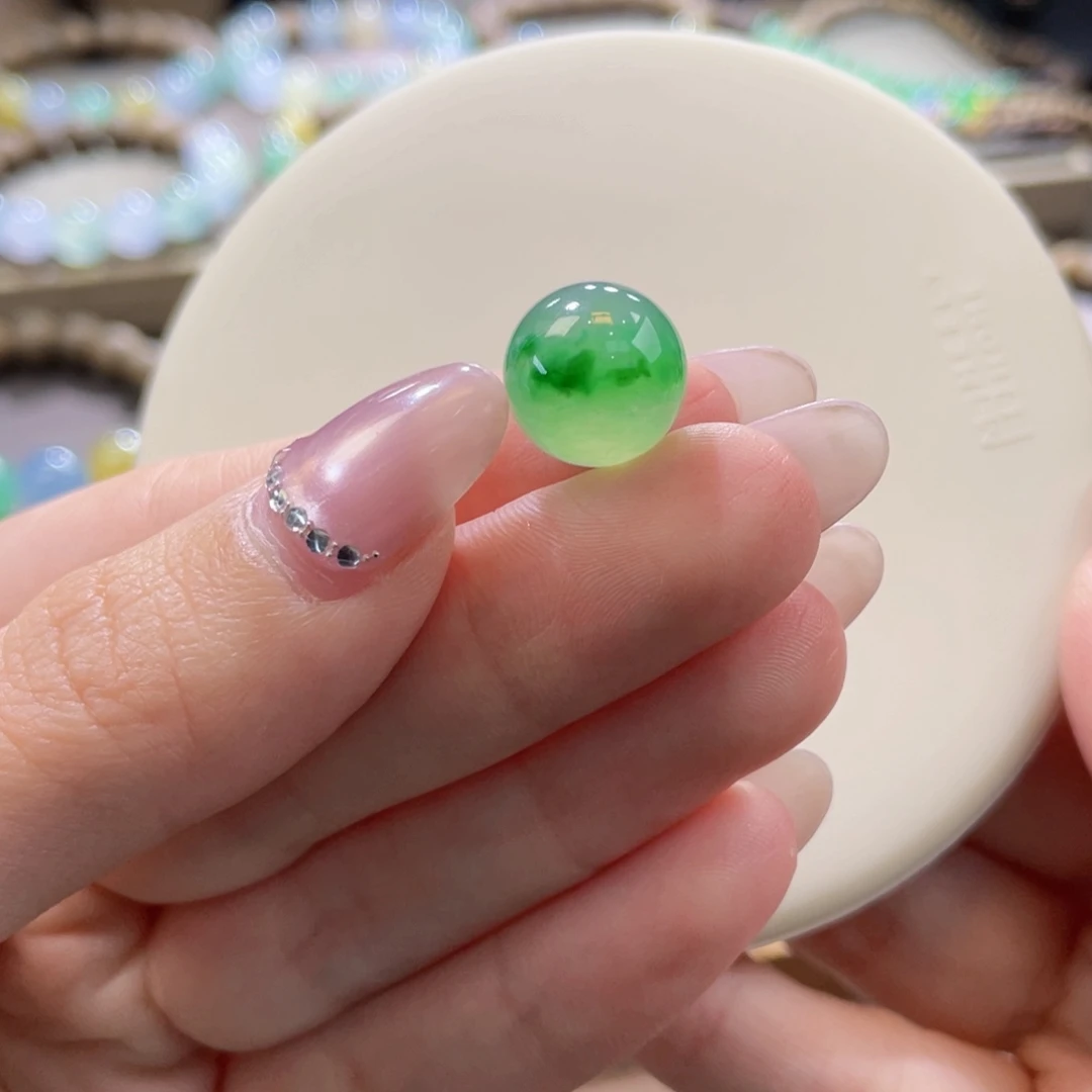 翡翠未镶嵌手链卡12.5