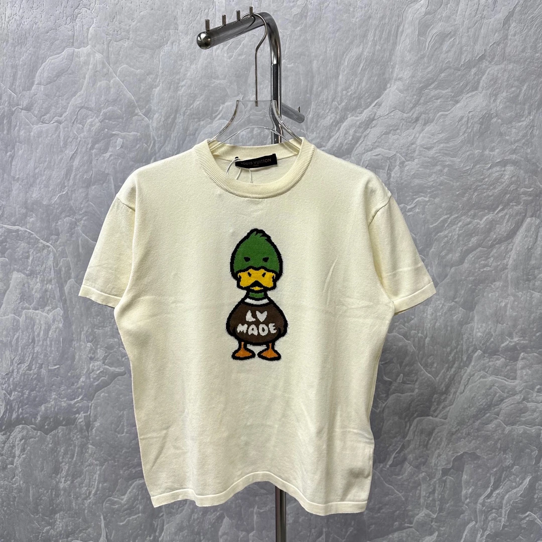 全新未使用 LouisVuitton/路易威登 Nigo小鸭子针织短袖S码J00311