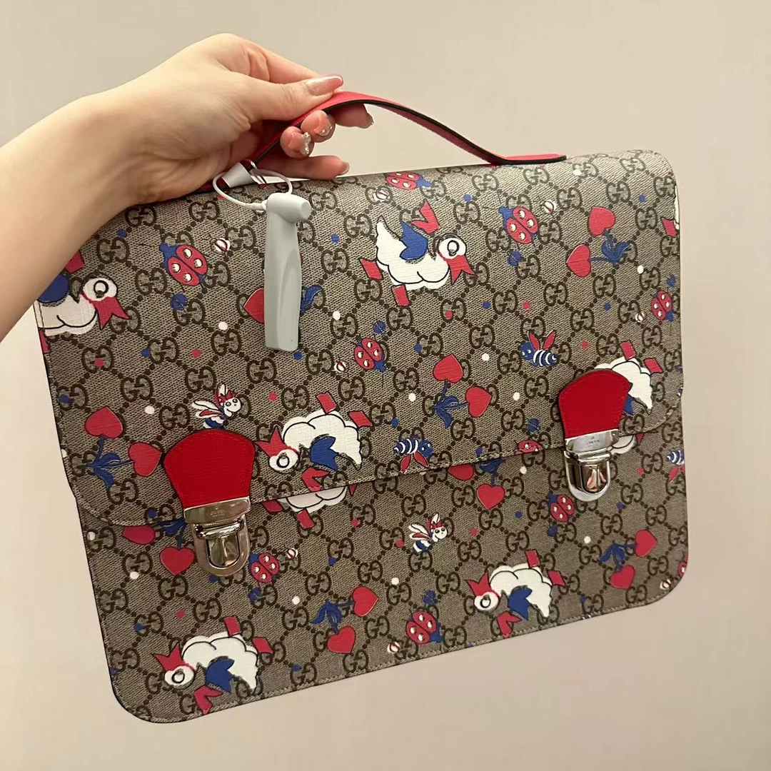 95新 GUCCI/古驰 古驰动物园双肩包/二奢包包