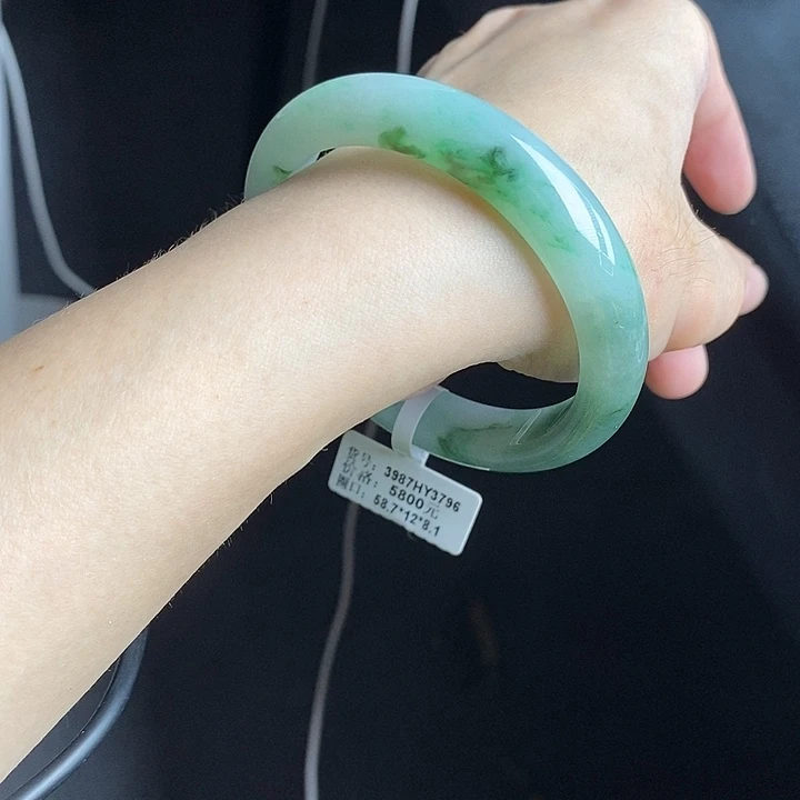 未镶嵌手镯翡翠58➕圈口