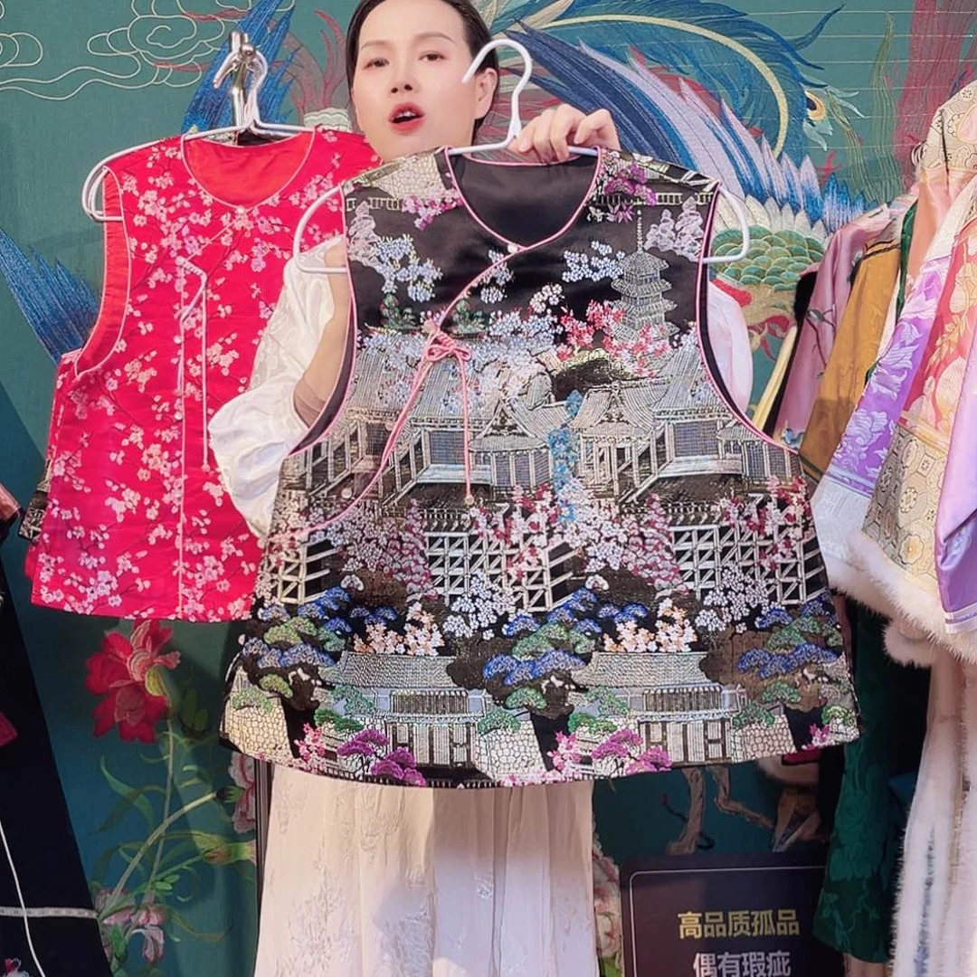 西阵织款马甲女式