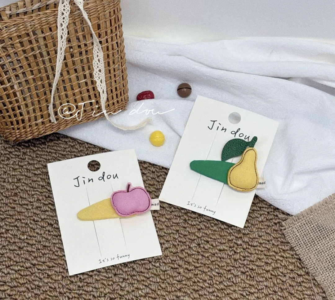 夹子—“手作系列”布艺水果糖果色时尚掰掰夹韩版发卡发夹发饰头饰