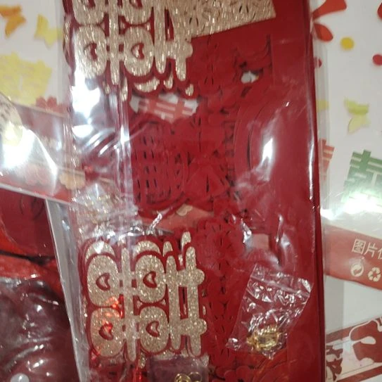 结婚用品高级围墙喜酒红十香槟金围墙