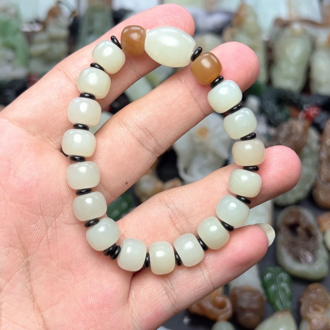 和田玉未镶嵌手链