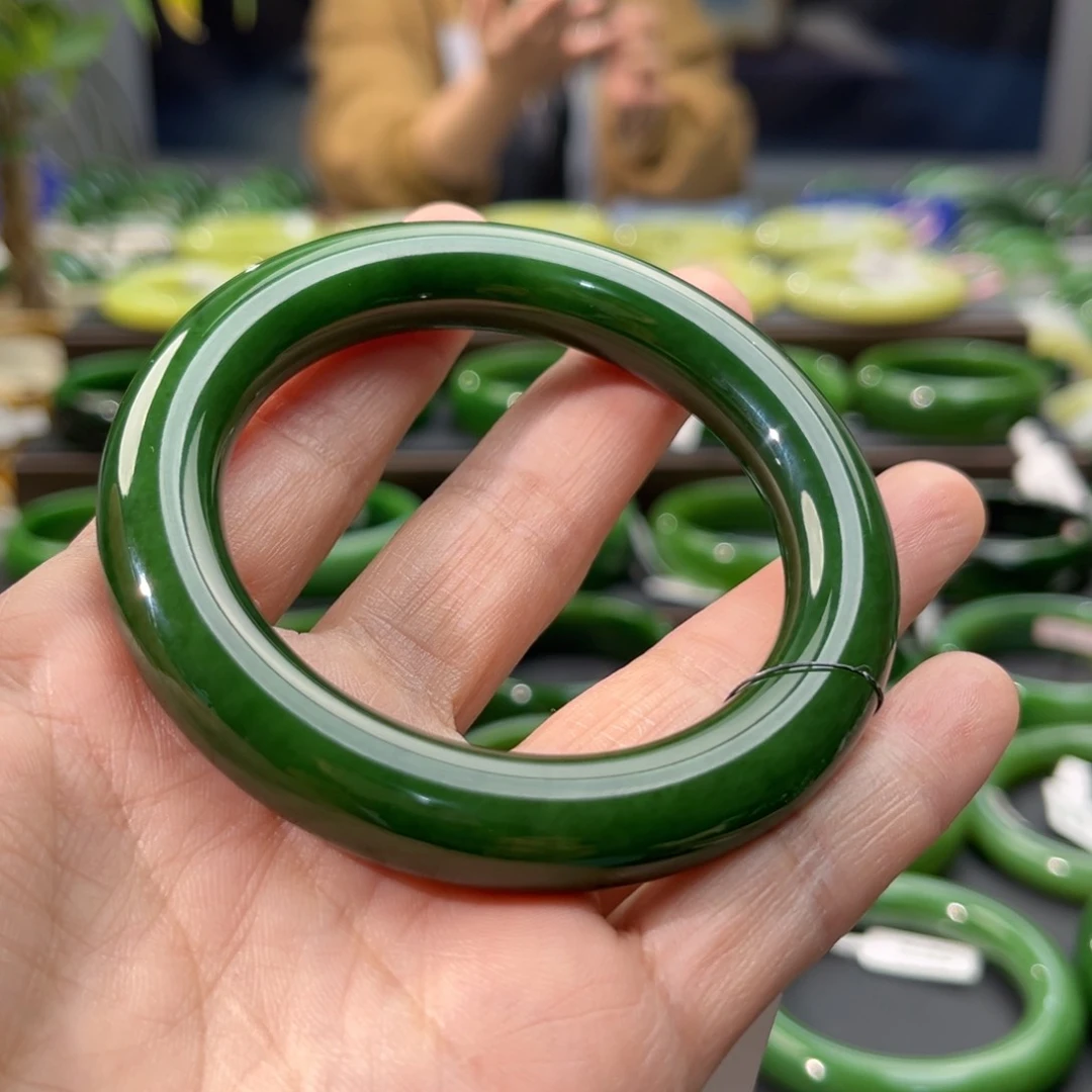 和田玉（碧玉）手镯未镶嵌用****1