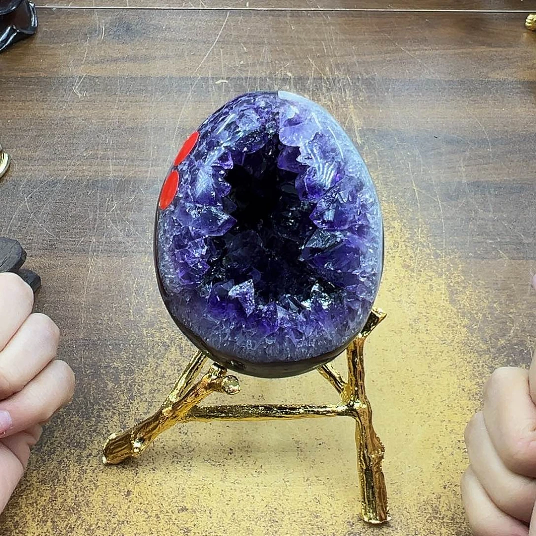 紫晶摆件未镶嵌紫晶