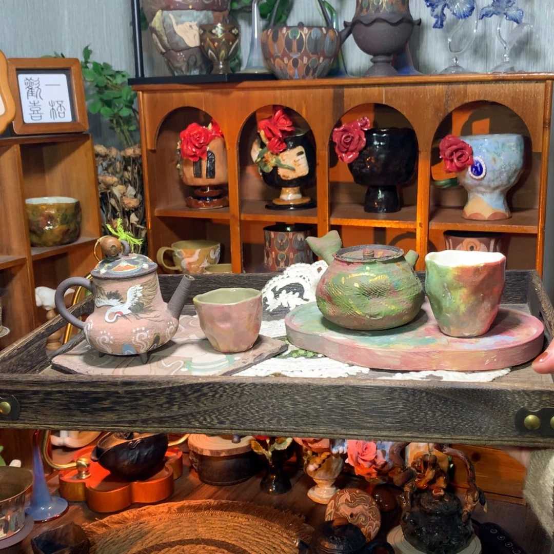 陶｜粉色系列 壶杯套装