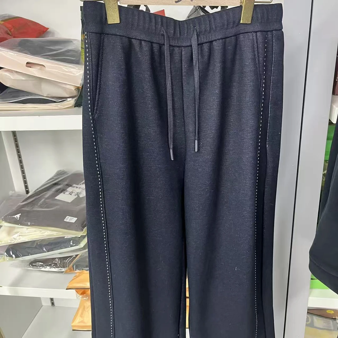 【孤品】女款藏青直筒裤 1260