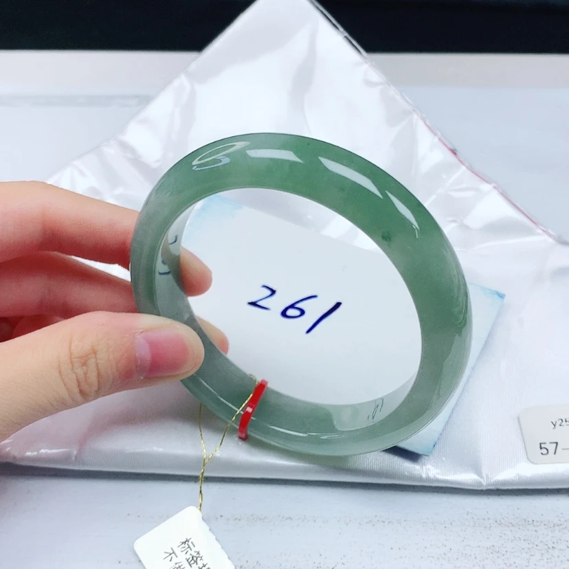 【闪购商品】翡翠手镯未镶嵌缅甸天然a货手镯57