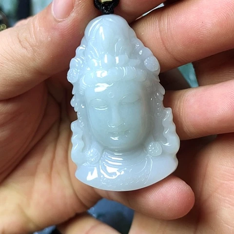 颈饰未镶嵌翡翠福豆豆珠宝翡翠颈饰