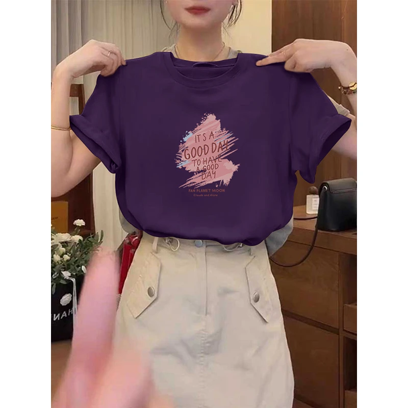 正肩纯棉短袖t恤女百搭洋气设计感减龄上衣打底衫2025新款夏季潮