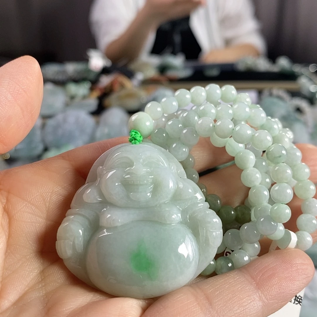 翡翠未镶嵌颈饰吊坠