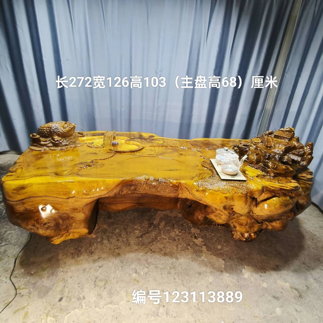 楠木整体茶桌、加一把生态椅新疆西藏内蒙不包邮。