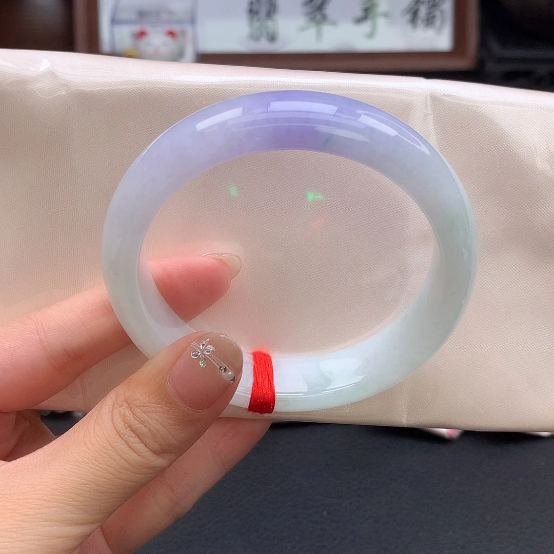 翡翠手镯未镶嵌紫罗兰正圈21号