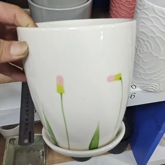 微瑕陶瓷花盆满12包邮