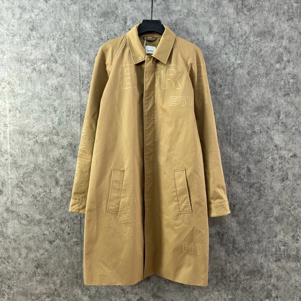 95新 BURBERRY/博柏利 Burberry卡其色字母风衣外套