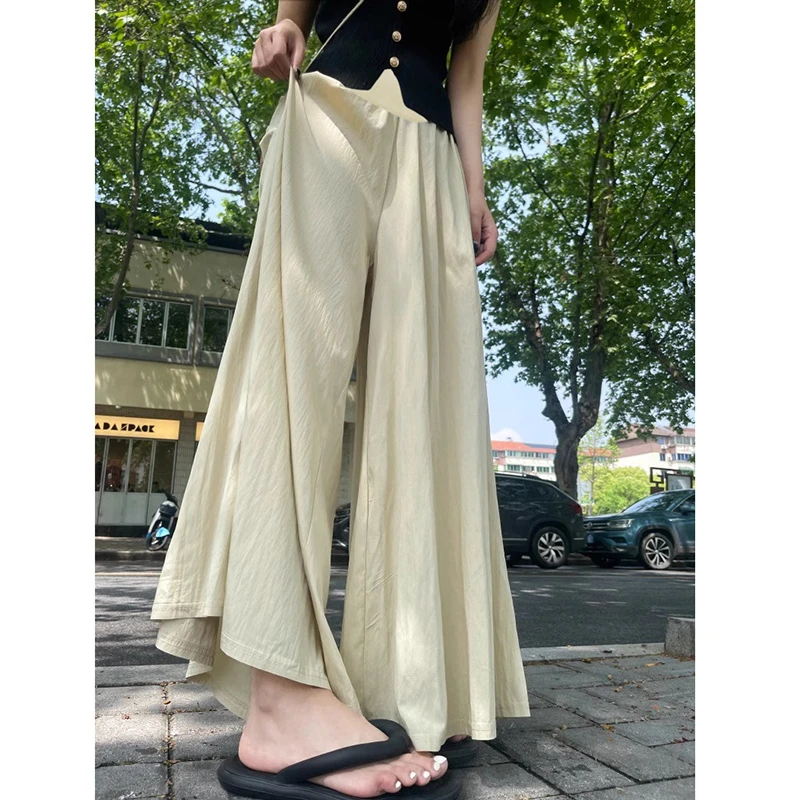 孕妇裤子慵懒风山本休闲裤拖地裤春夏外穿2025新款宽松显瘦阔腿裤