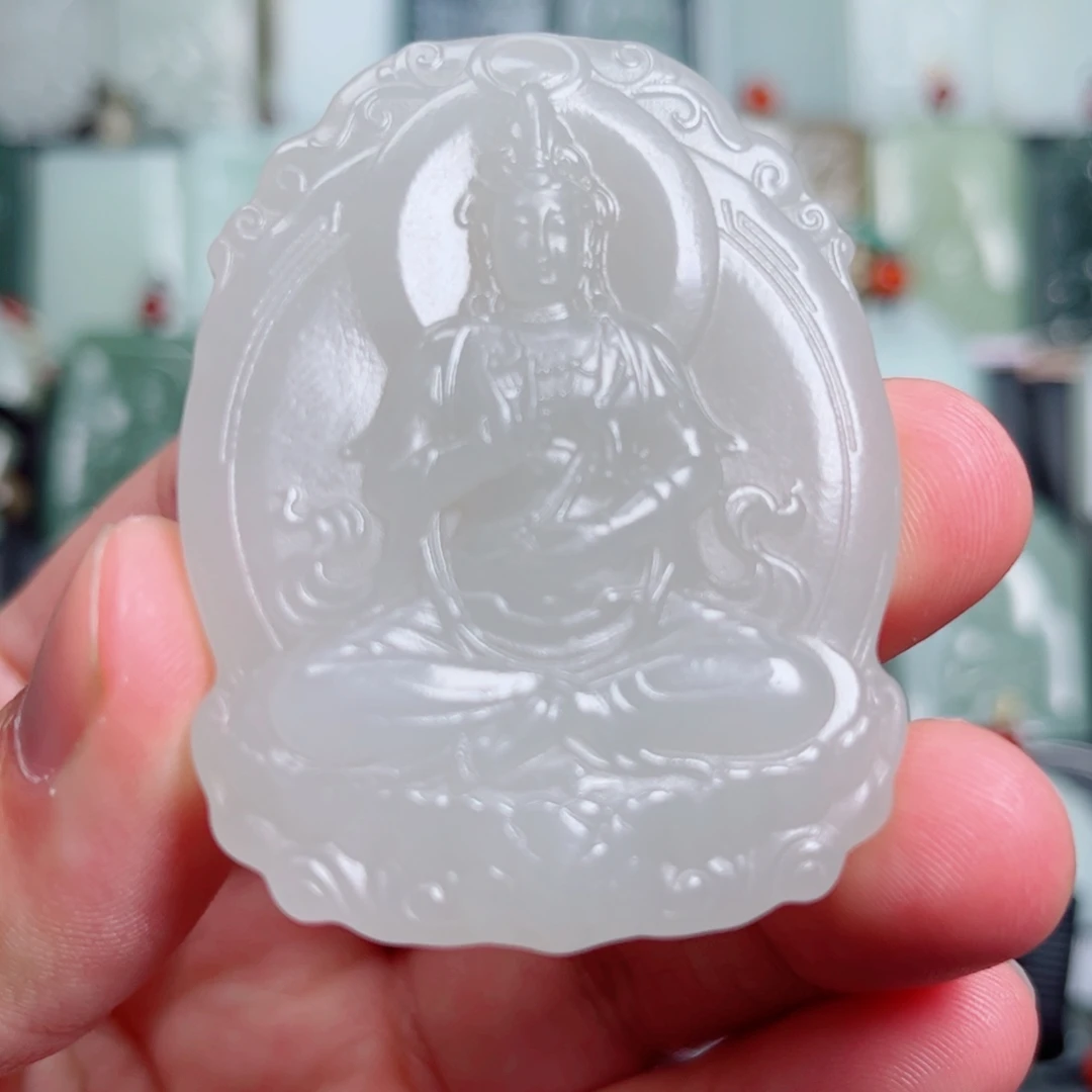 和田玉未镶嵌挂件