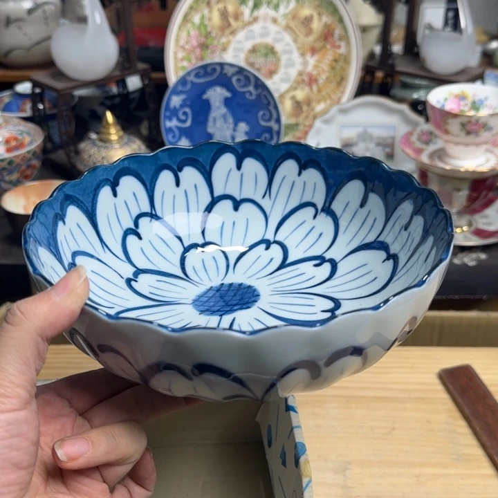 瓷片带款内外绘口径20.5啊啊啊啊啊啊