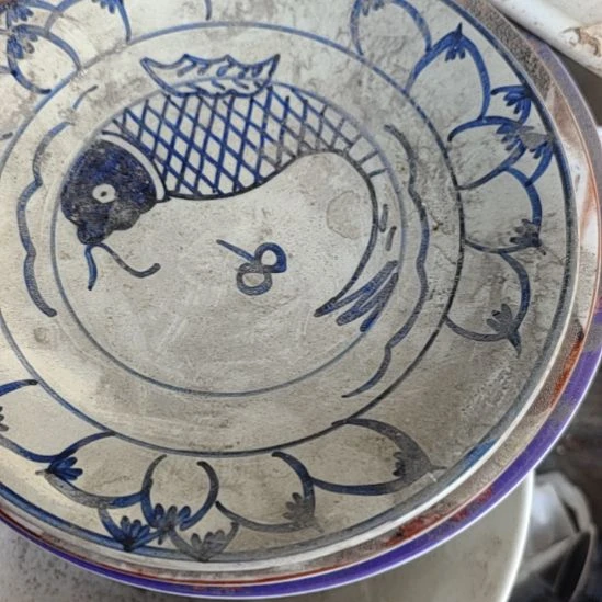 瓷手绘平盘口径20