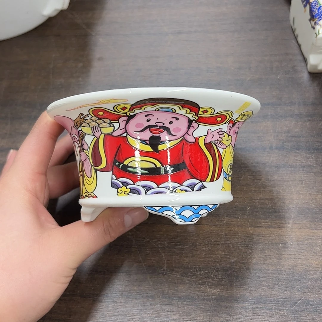 紫砂花盆135号微瑕13/6.5cm