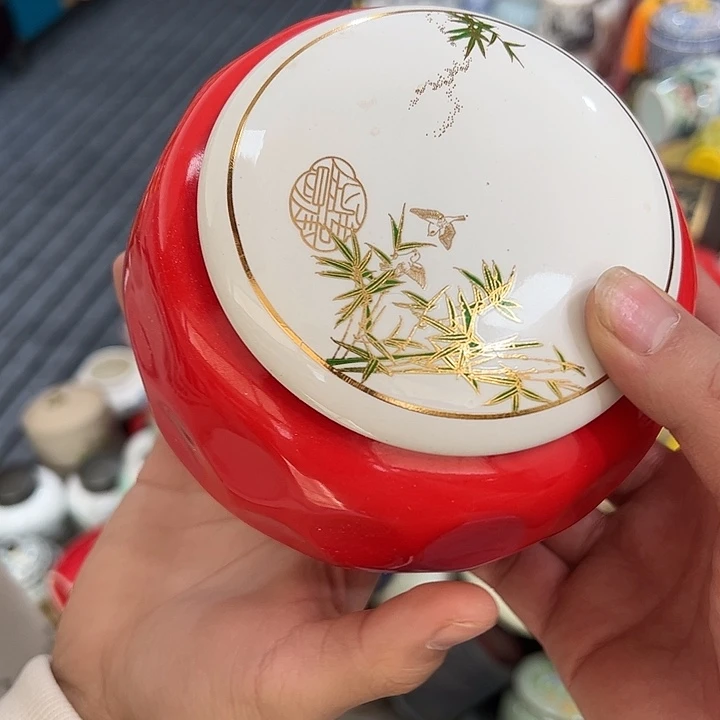 茶叶罐陶瓷家用储物罐瑕疵福利品介意勿拍