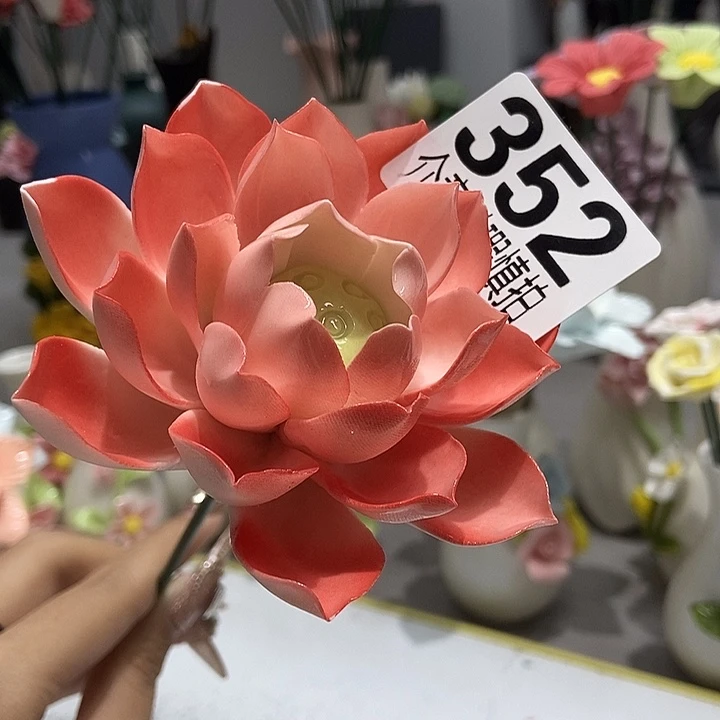 陶瓷纯手工捏花设计