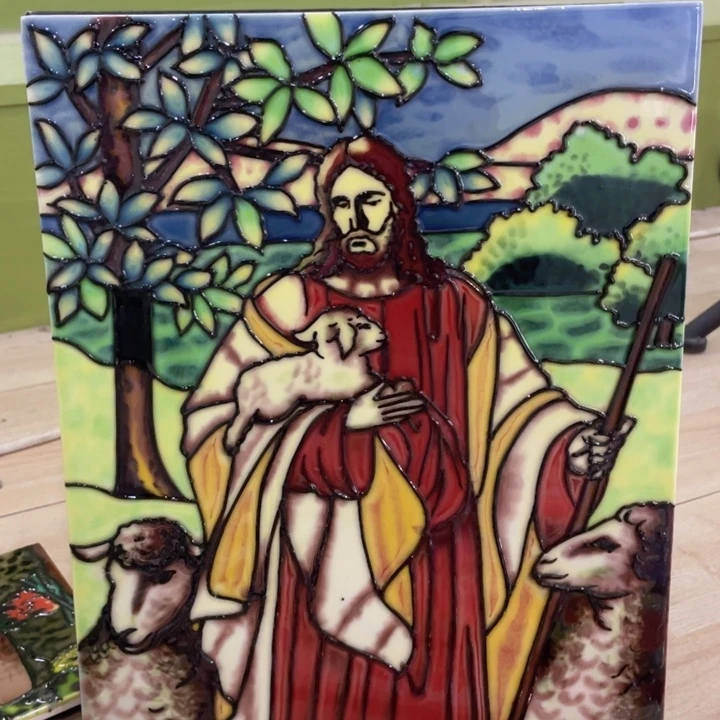 陶瓷瓷版画牧羊人