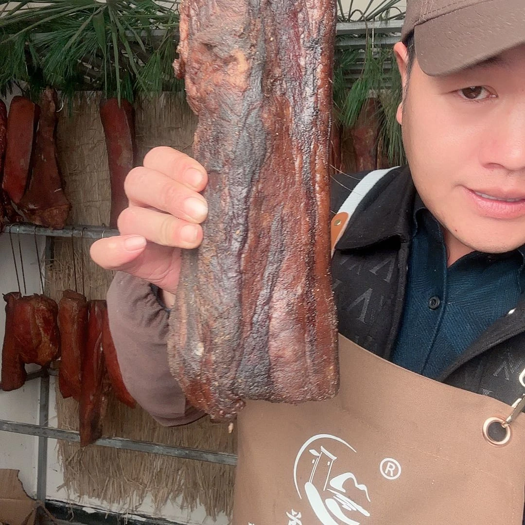 富***哥2.3 斤五花后退散装称重腊肉