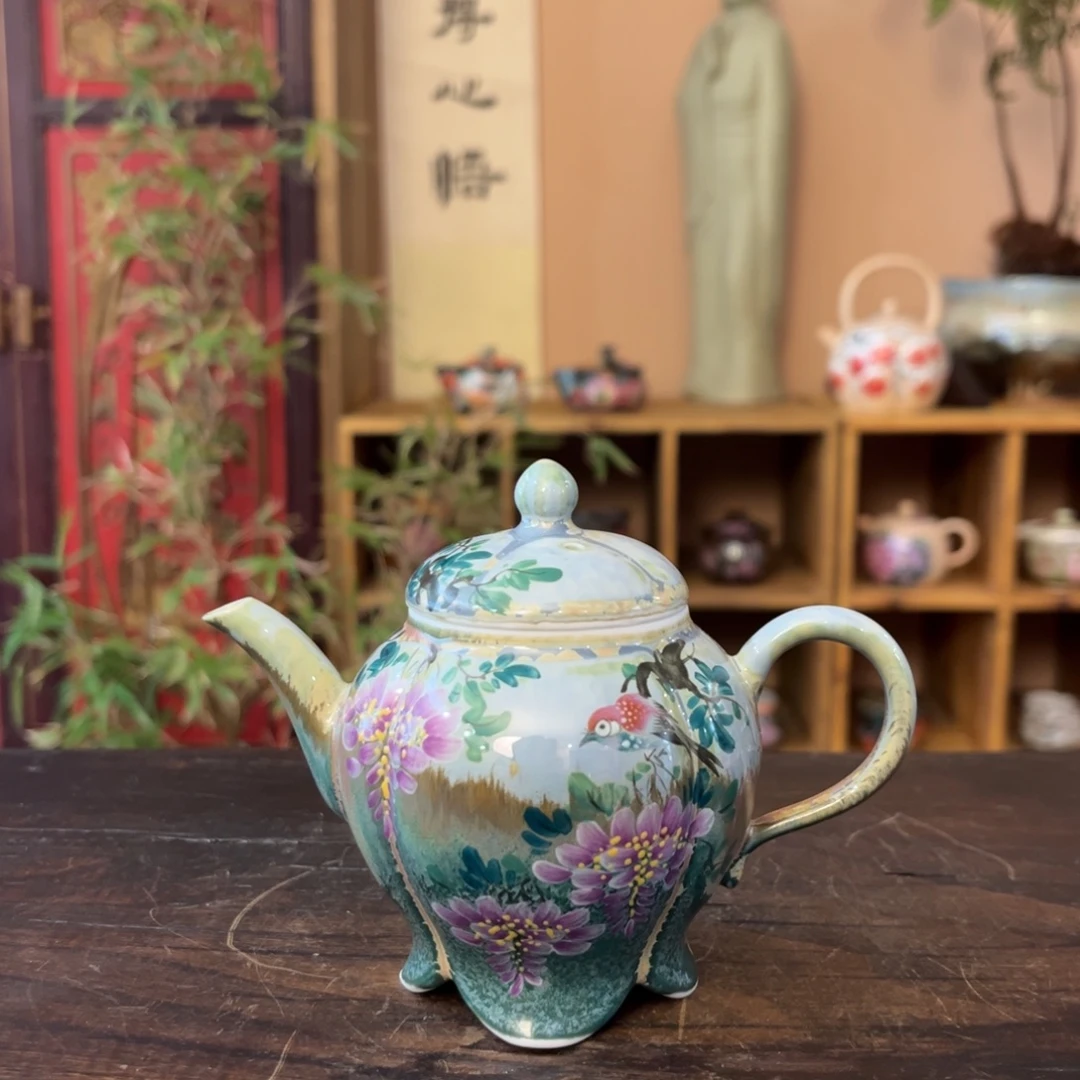 柴烧手工手绘陶瓷